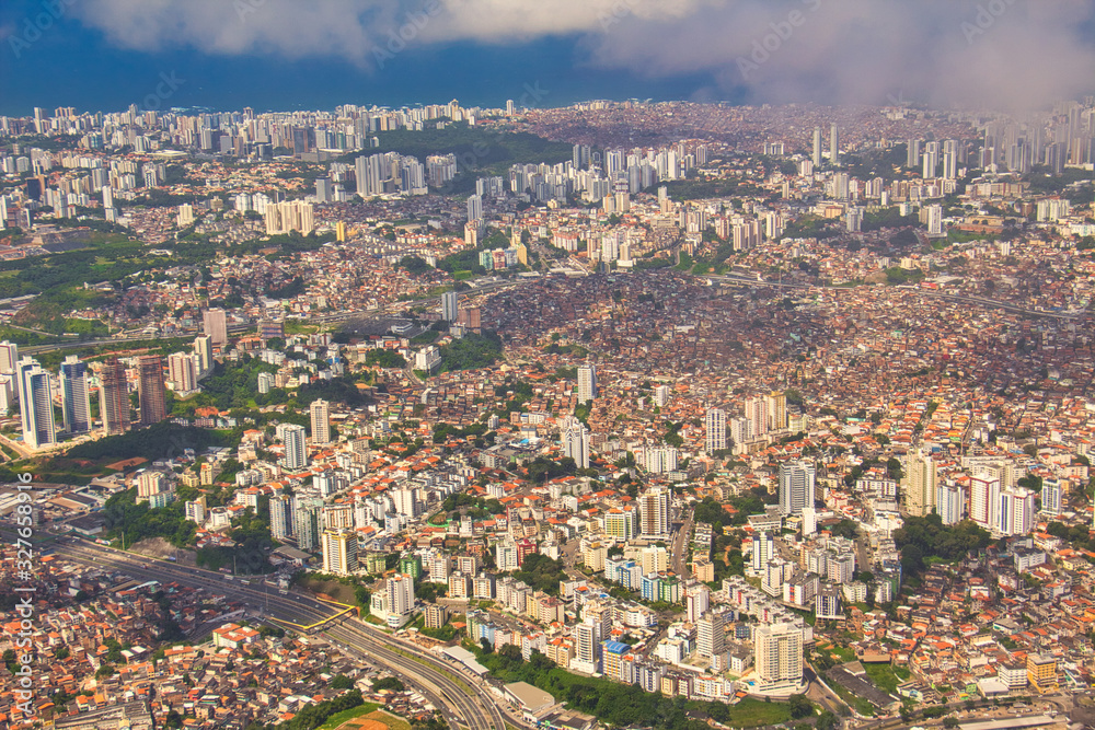 Aerial view of Salvador, Brazil