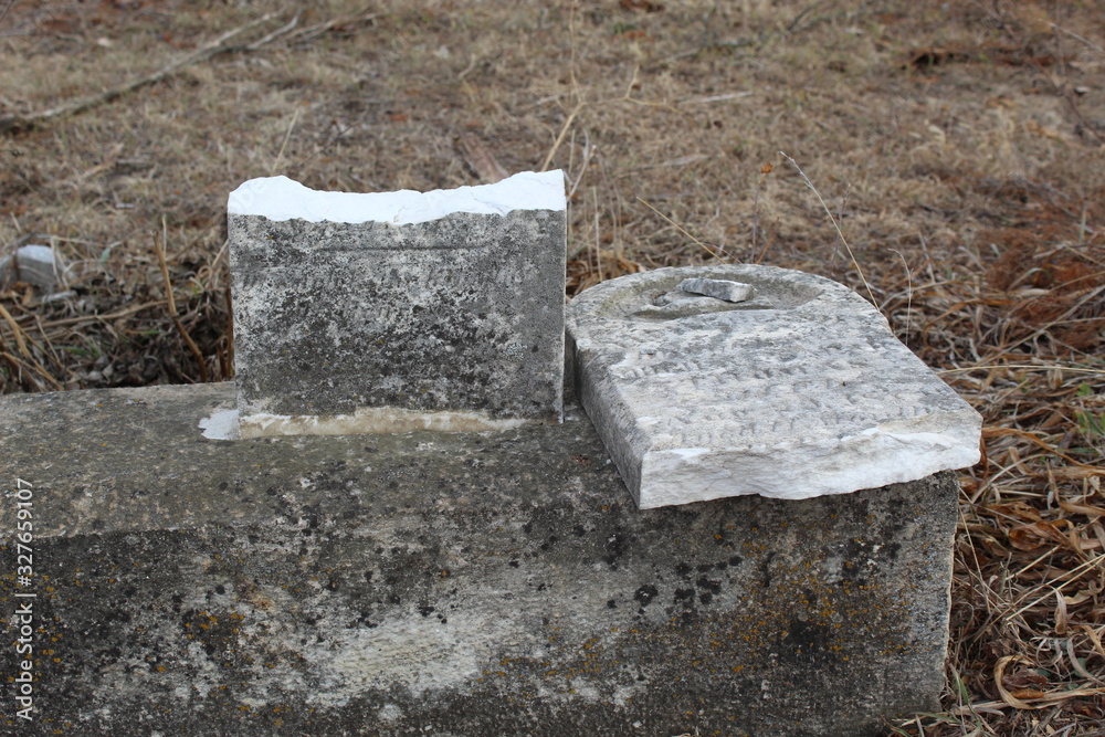 broken grave stone broken grave stone