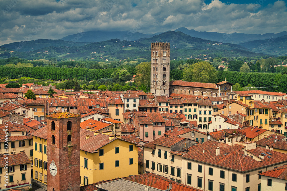 Overlooking Lucca, Italy