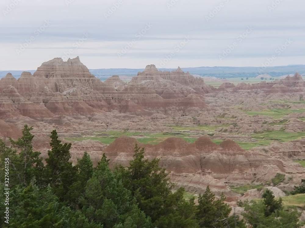 landscape in badlands