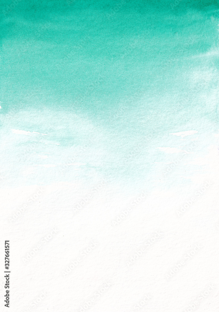 Abstract Watercolor Green Gradient Background Texture and Banner	