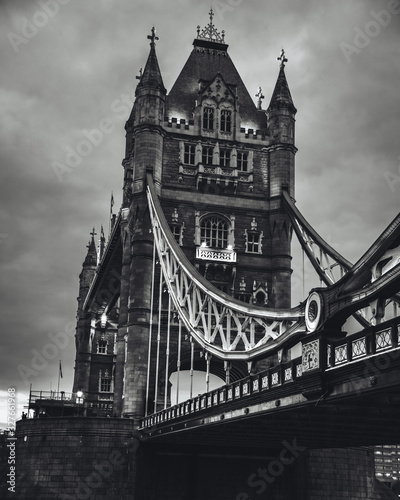 Black and White Tower Bridge