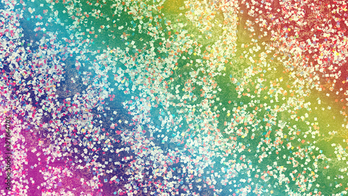 Gay Pride s day with the rainbow flag colors and colorful confetti in the background - LGBT Wallpaper