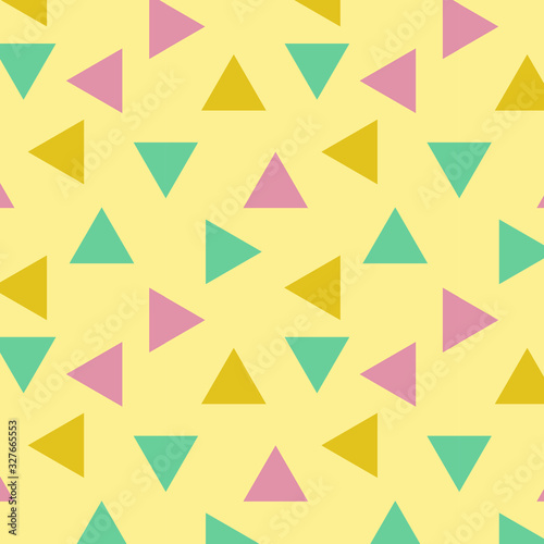 Free Download Cute colorful abstract geometric seamless pattern with small triangle, confetti. Vector minimalist texture. for  wrapping paper, simple graphic children background. Repeat design for decor, print, web - GFXLoad