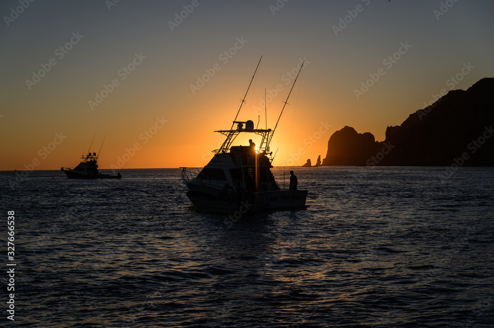 fishing sunrise
