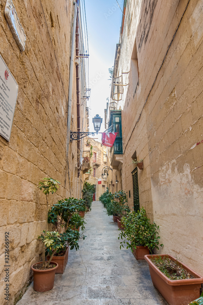 North Street in Vittoriosa, Malta