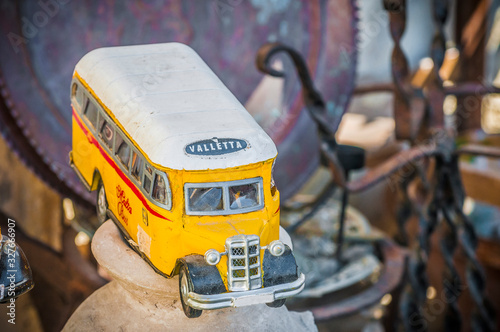 Malta's colourful buses in Gozo. photo