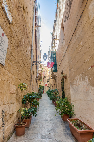 Fototapeta Naklejka Na Ścianę i Meble -  North Street in Vittoriosa, Malta