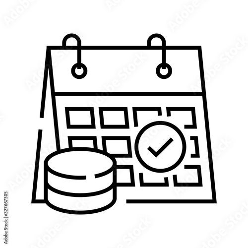 Solving task line icon, concept sign, outline vector illustration, linear symbol.