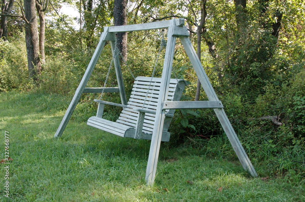swing in garden