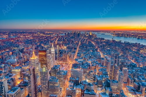 Downtown Manhattan in New York, United States.