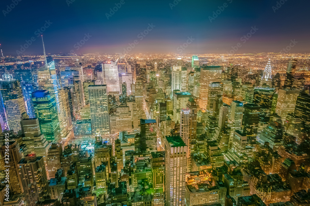 Obraz premium Dusk in Midtown, New York, United States.