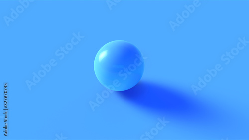 Blue Sphere 3d illustration 3d render 