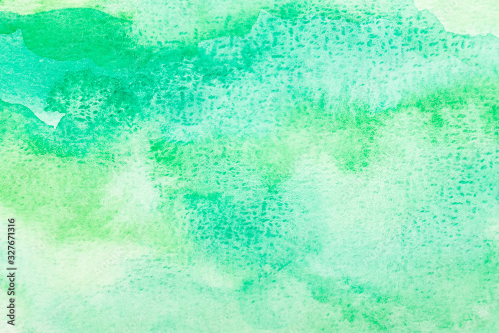 Green Watercolor Backgrounds. Hand drawn green texture