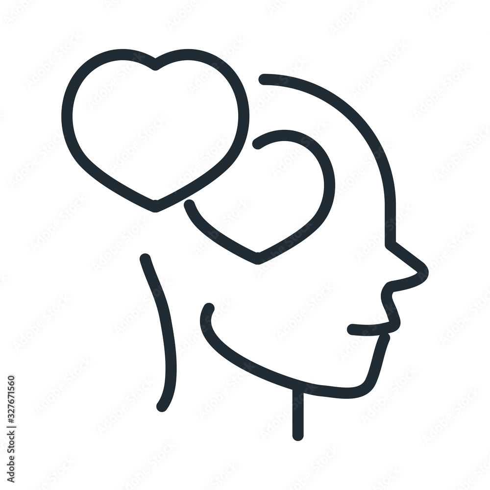 alzheimers disease neurological brain feeling line style icon alzheimers disease neurological brain feeling line style icon