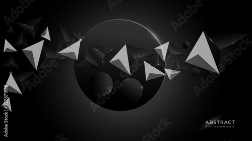 Abstract polygon geometric background