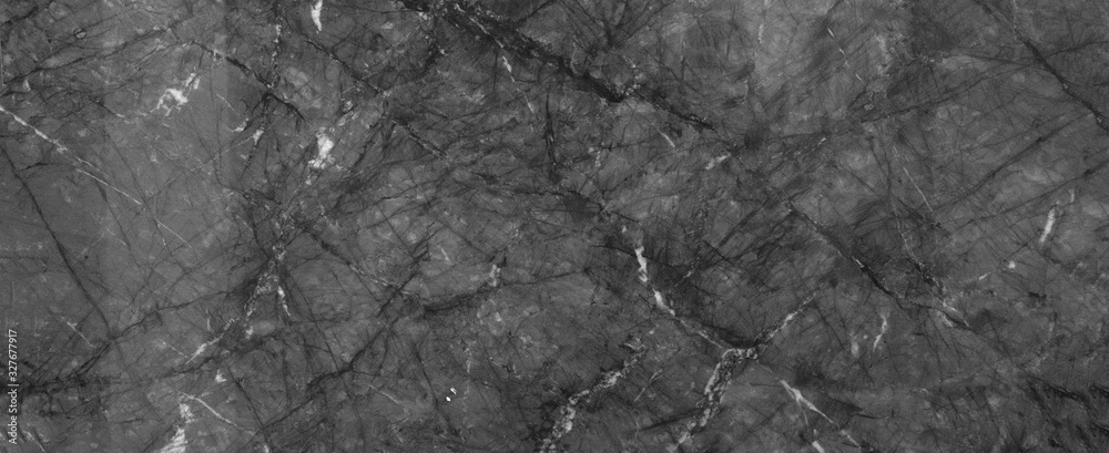 Naklejka premium Gray grey marble granite stone texture background banner panorama