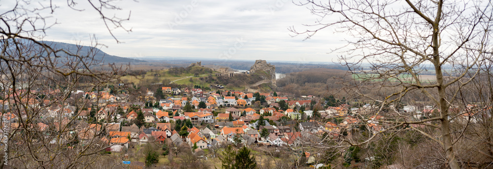 Obraz premium Devín Slovak village panorama