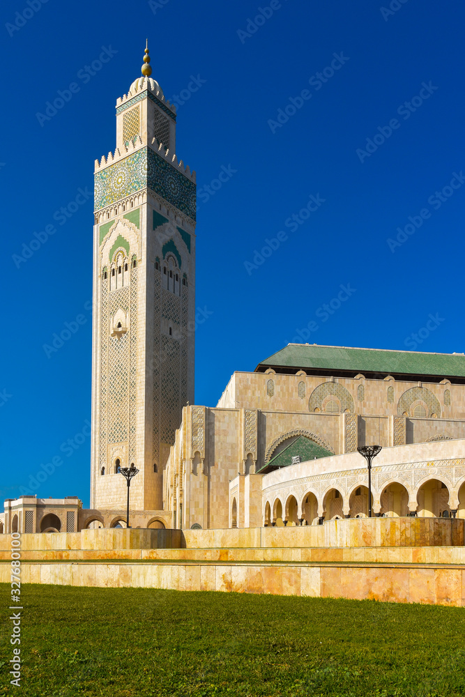 the modern Hassan the second mosque in Casablanca, Morocco