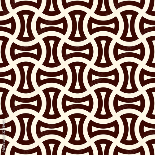 Apple core quilts texture. Bow tie motif. Seamless surface pattern design with interlocking axehead figures.