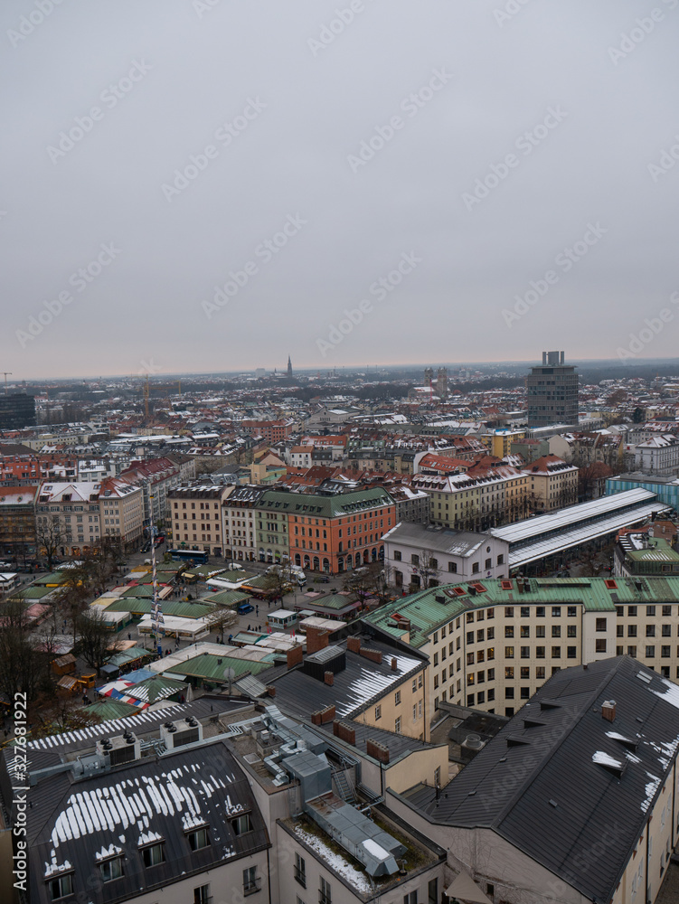 Munich city in Germany during winter