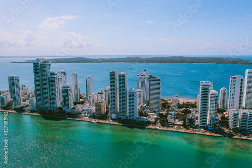 Aerial view of Cartagena Bocagrande