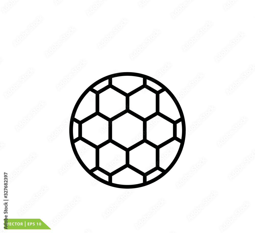 Football icon vector logo template