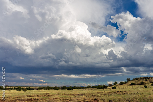 Canvas-taulu Towering cumulonimbus clouds in the sky