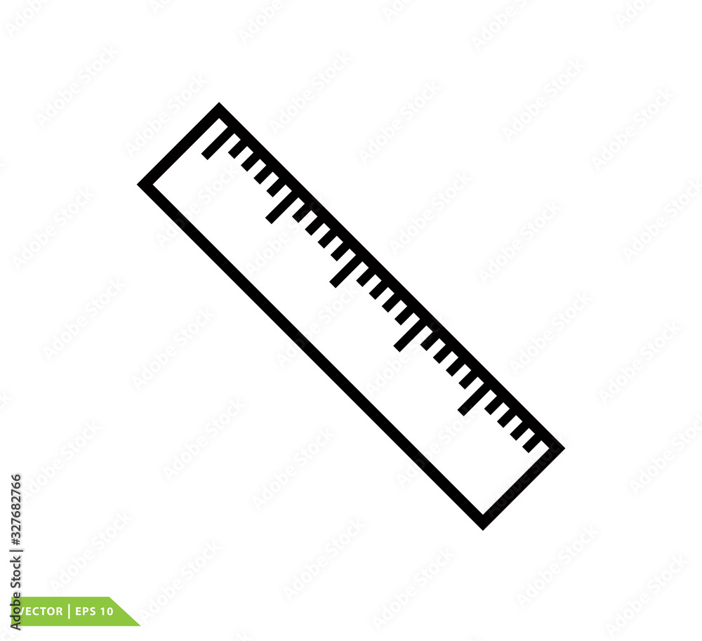 Measure icon vector logo design template