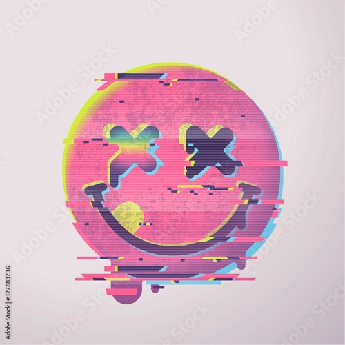 Slika na platnu (0's vhs style funny face