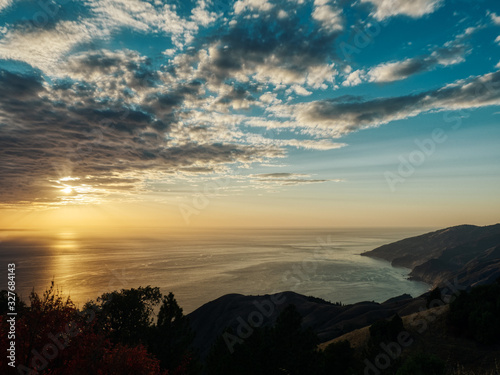 Big Sur, California USA. Coastline, sunset