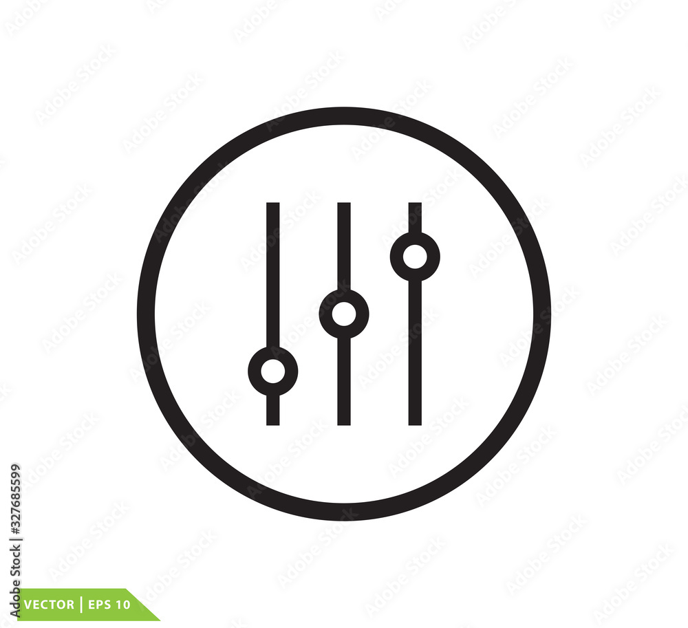 Sound equalizer icon vector logo design illustration Sound equalizer icon vector logo design illustration