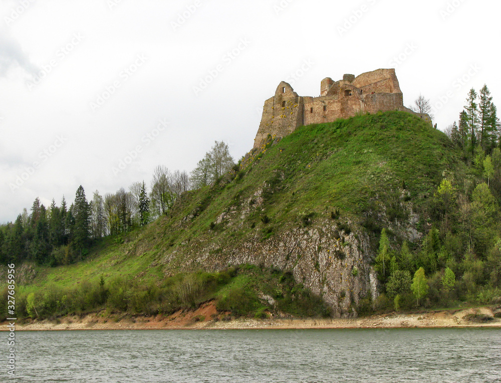 The castle in Czorsztyn - Pieniny - Poland The castle in Czorsztyn - Pieniny - Poland