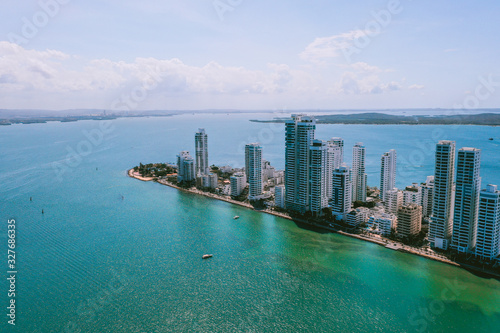 Aerial view of Cartagena Bocagrande © pierrick