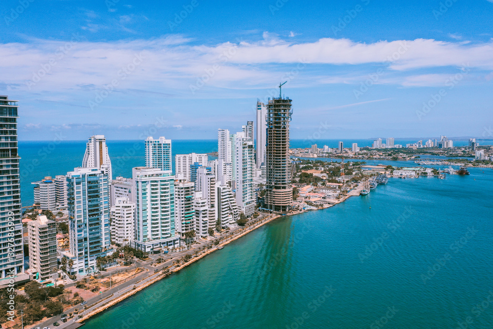 Aerial view of Cartagena Bocagrande