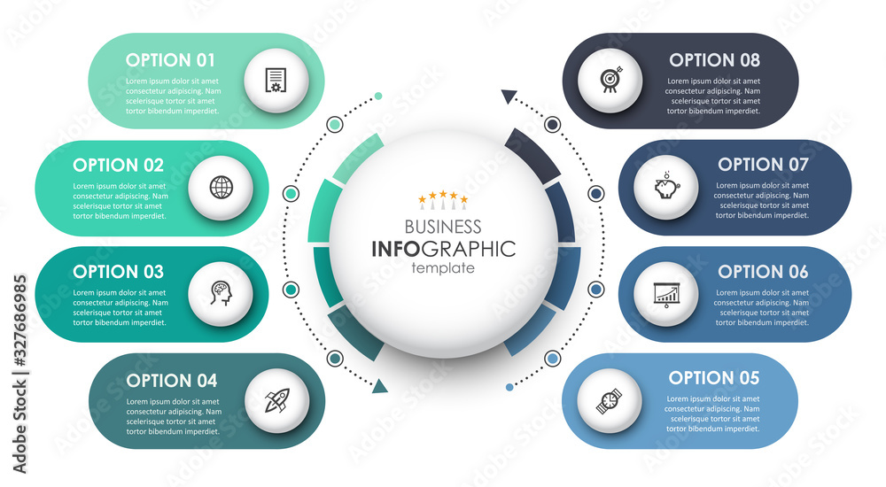 Fototapeta premium Vector infographic template