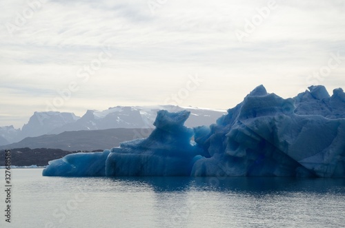 Icebergs on Lake Argentino, a sunny autumn afternoon, Santa Cruz Province, Argentino. 5