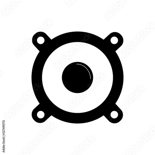 musical bass speaker melody sound music silhouette style icon