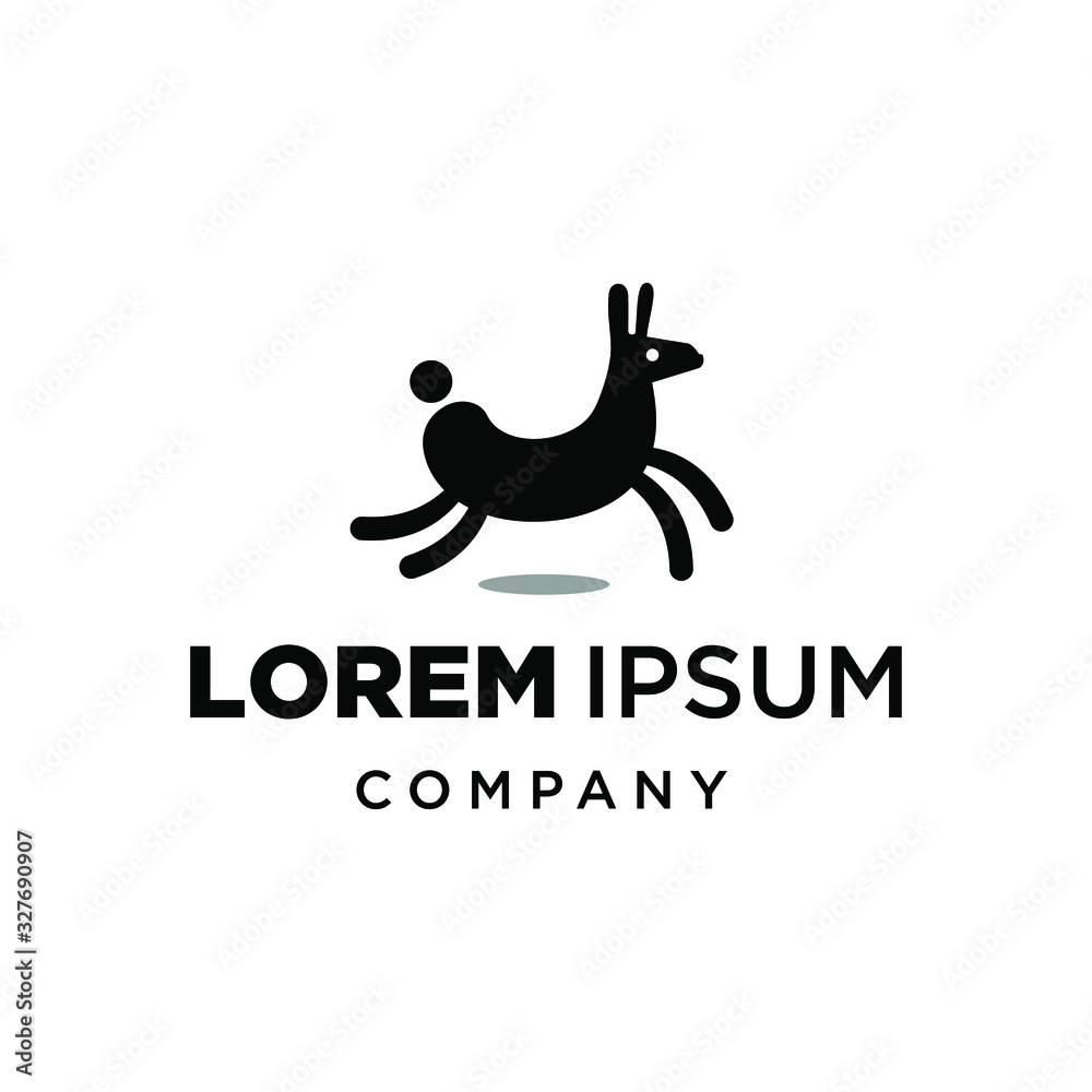 alpaca logo modern llama pinata icon character design