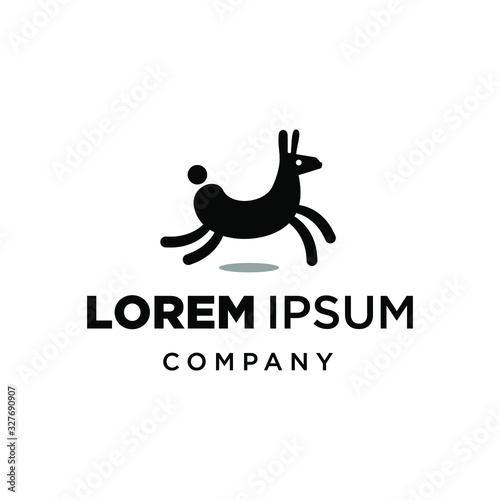 alpaca logo modern llama pinata icon character design