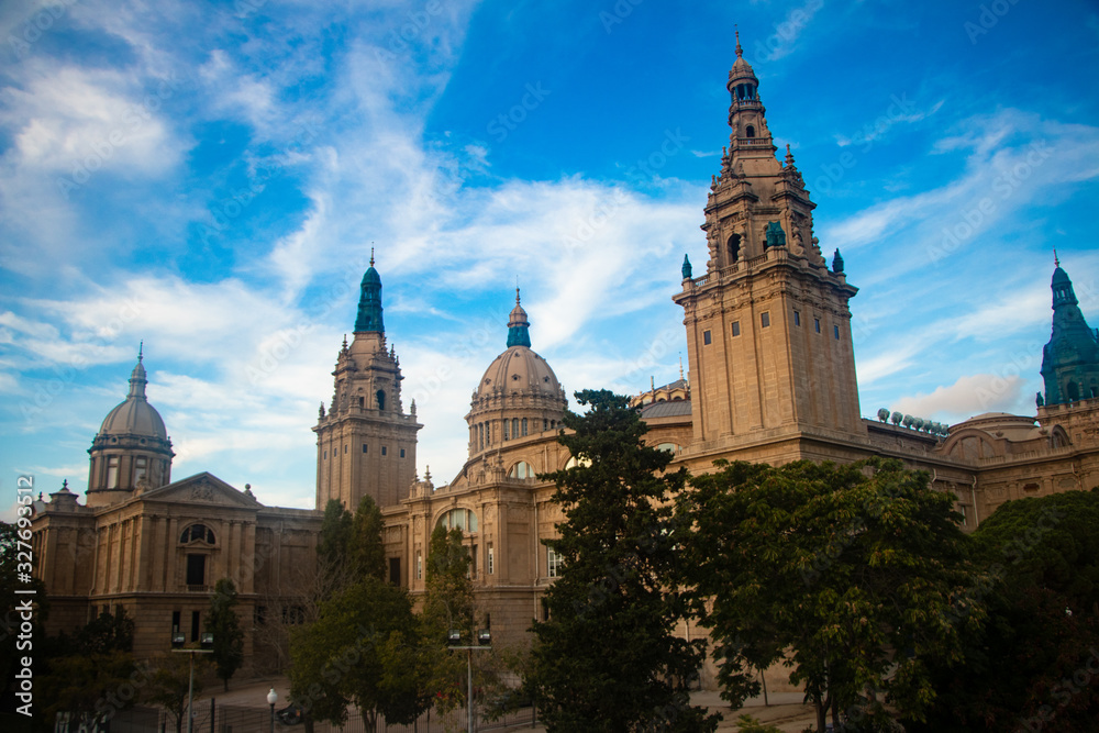 Naklejka premium cathedral of Barcelona-Spain