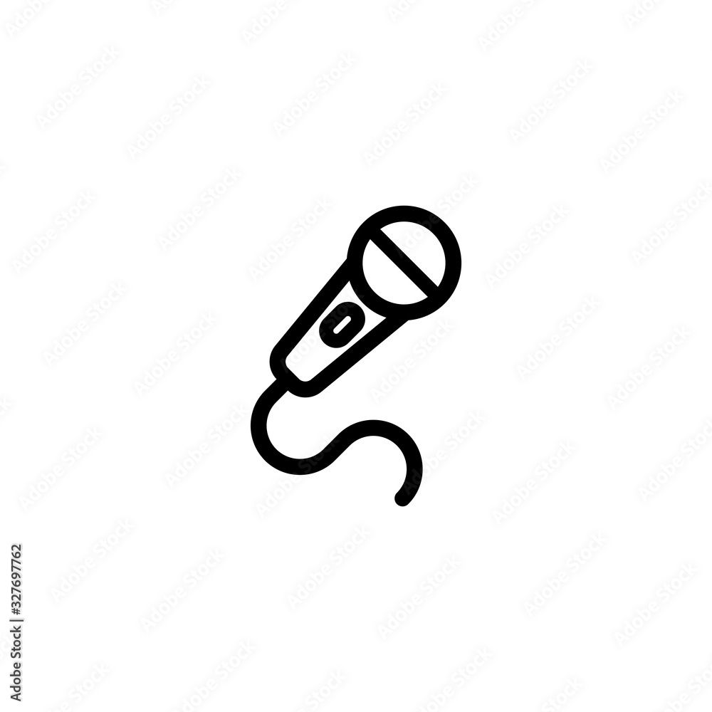 Vector illustration, mic icon design
