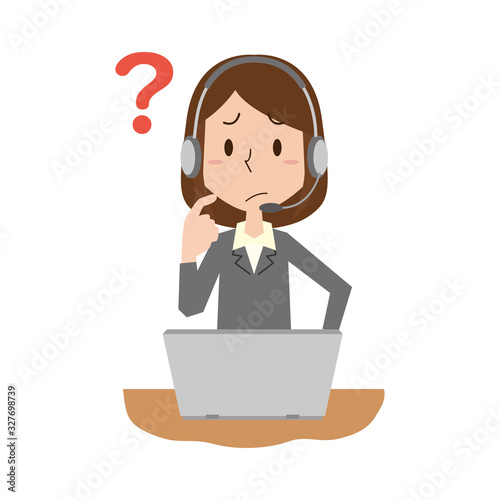 コールセンター　テレアポ　問い合わせ　女性　疑問　はてな