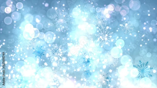 キラキラ　雪の結晶　パーティクル　ループ素材