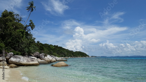 Anambas Islands Indonesia - idyllic coastline and beach view