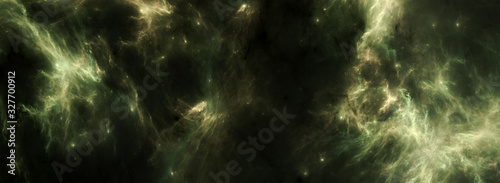 Abstract 3d illustration of an empty vacuum of space