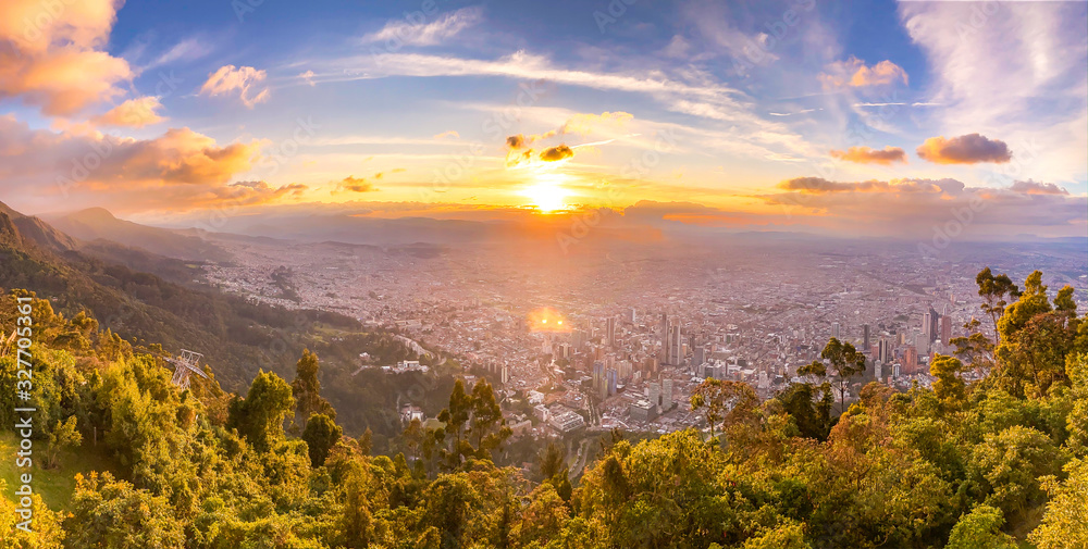 Montserrate view in Bogota, Colombia Montserrate view in Bogota, Colombia