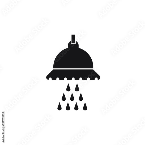 Shower sign icon design isolated on white background. vector illustration