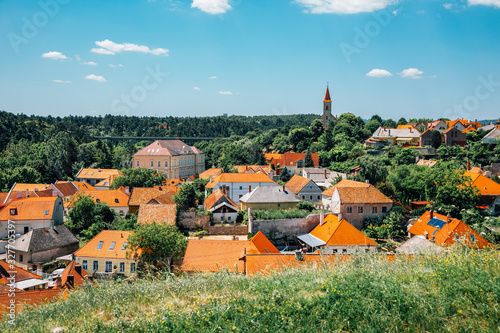 фотографія Veszprem medieval city panorama view from castle in Hungary