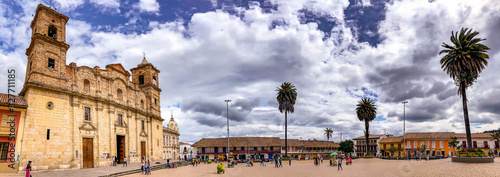 Canvas Print Zipaquira town in Colombia